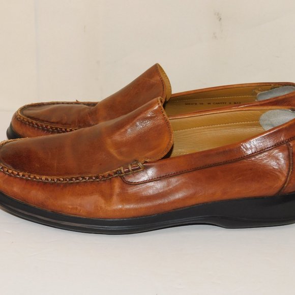 Cole Haan Brown Leather Slip On Loafers Men\'s Size 10 Made In India